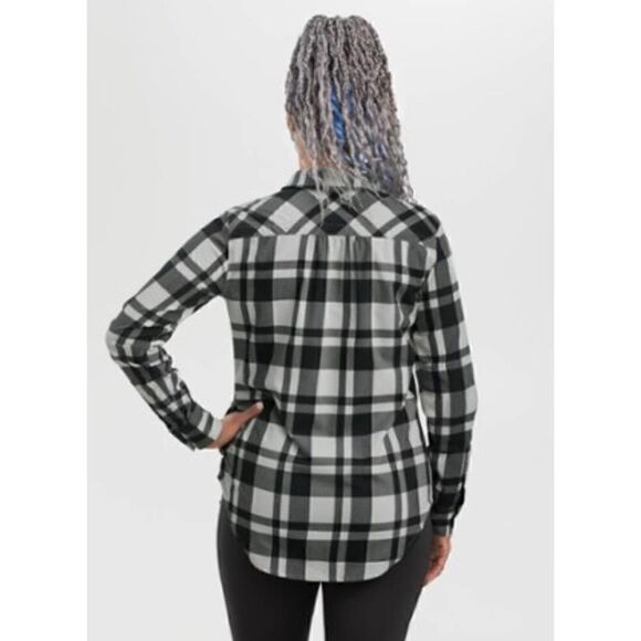 Outdoor Research Kulshan Plaid Flannel Tunic Shirt NWT Size Medium - Picture 2 of 10